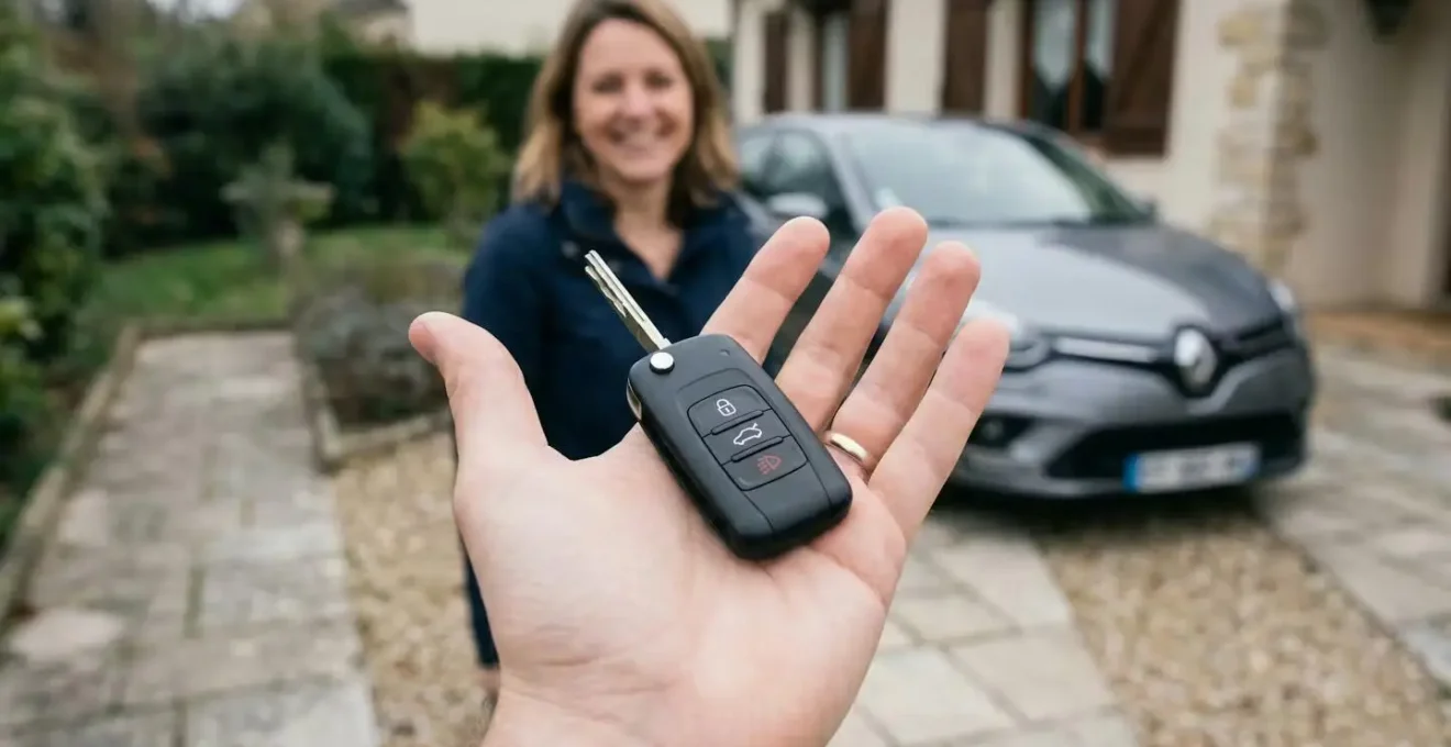 Nouvelle clé de voiture avec télécommande programmée et prête à l'emploi